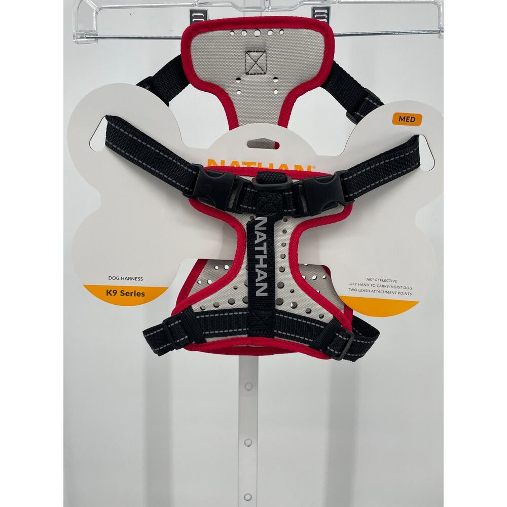 Nathan K9 Series Dog Harness Black Size Medium 360° Reflective NS8500-0579-M